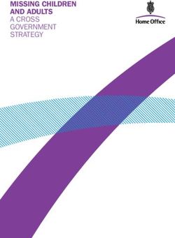 MISSING CHILDREN AND ADULTS A CROSS GOVERNMENT STRATEGY