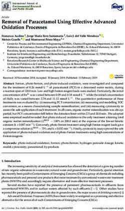 Removal of Paracetamol Using Effective Advanced Oxidation Processes - MDPI