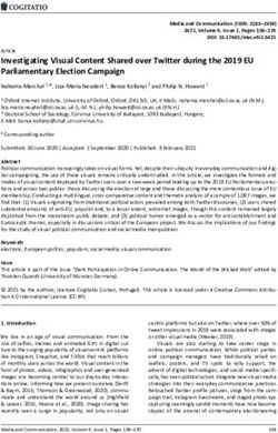 Investigating Visual Content Shared over Twitter during the 2019 EU Parliamentary Election Campaign
