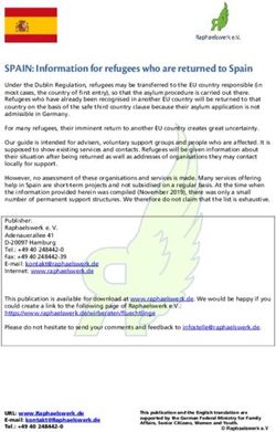 SPAIN: Information for refugees who are returned to Spain - Raphaelswerk