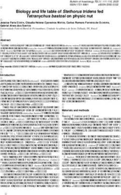 Biology and life table of Stethorus tridens fed