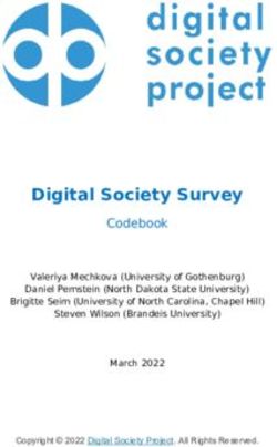Digital Society Survey - Codebook