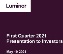 First Quarter 2021 Presentation to Investors - May 19 2021 - Luminor