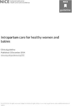 Intrapartum Care For Health Babies - NICE