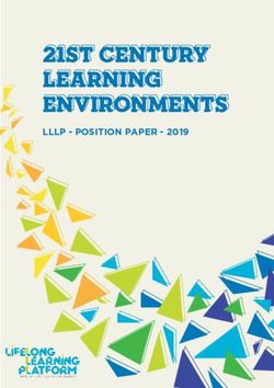 21st century learning environments - LLLP - POSITION PAPER 2019 - Lifelong Learning Platform