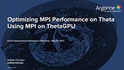 Optimizing MPI Performance on Theta Using MPI on ThetaGPU - ALCF Computational Performance Workshop - May 6th 2021 Sudheer Chunduri