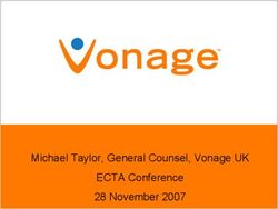 Michael Taylor, General Counsel, Vonage UK ECTA Conference 28 November 2007