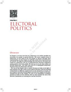 Electoral Politics - ncert
