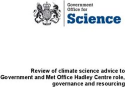 Review of climate science advice to Government and Met Office Hadley Centre role, governance and resourcing