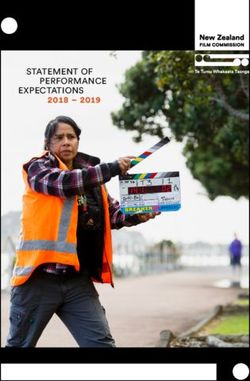 STATEMENT OF PERFORMANCE - New Zealand Film Commission
