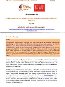Call for Applications Fellowships for African Scholars in Peace, Security and Development (Degree-Awarding)