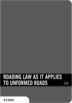 ROADING LAW AS IT APPLIES TO UNFORMED ROADS