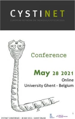 May 28 2021 Online University Ghent - Belgium - Conference - Cystinet