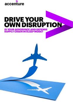 DRIVE YOUR OWN DISRUPTION - IS YOUR AEROSPACE AND DEFENSE SUPPLY CHAIN IN SLEEP MODE? - Accenture
