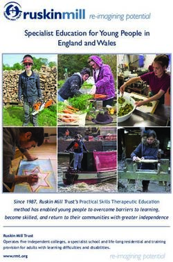 Specialist Education for Young People in England and Wales