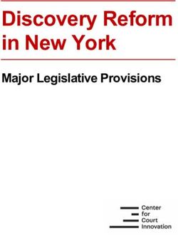 Discovery Reform in New York - Major Legislative Provisions - Center for Court Innovation