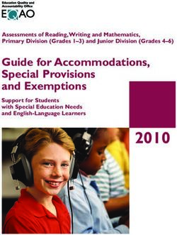 2010 Guide For Accommodations, Special Provisions And Exemptions ...