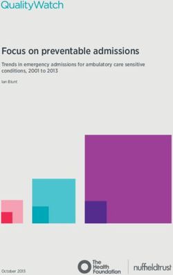 Focus on preventable admissions - Trends in emergency admissions for ambulatory care sensitive conditions, 2001 to 2013