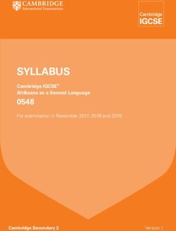 SyllabuS 0548 Cambridge IGCSE afrikaans as a Second language - Cambridge International