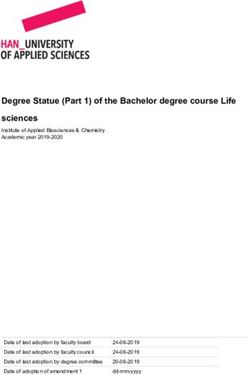 Degree Statue (Part 1) of the Bachelor degree course Life sciences - Han