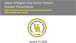 Upper Arlington City School District Investor Presentation - School Facilities Construction and Improvement Bonds $220,500,000 Series 2018A