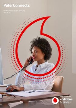 PeterConnects RECEPTIONIST USER MANUAL VERSIE 1.0 - Ziggo