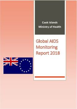 Global AIDS Monitoring Report 2018 - Cook Islands Ministry of Health - unaids