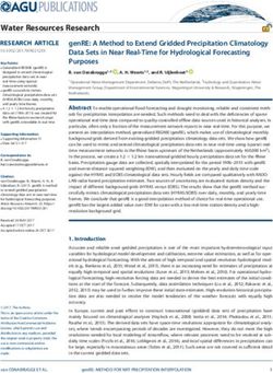 PUBLICATIONS Water Resources Research - IMPREX