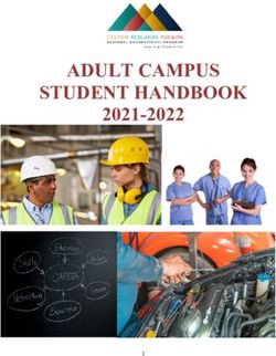 ADULT CAMPUS STUDENT HANDBOOK 2021-2022 - CRY ...
