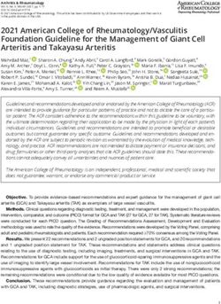 2021 American College Of Rheumatology/Vasculitis Foundation Guideline ...