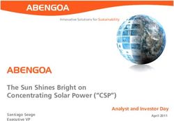 ABENGOA The Sun Shines Bright on Concentrating Solar Power ("CSP") - Analyst and Investor Day