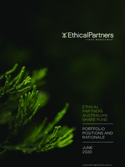 ETHICAL PARTNERS AUSTRALIAN SHARE FUND PORTFOLIO POSITIONS AND RATIONALE JUNE 2020 - Webflow