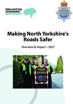 Making North Yorkshire's Roads Safer - Overview & Impact 2017 - Police and Crime Commissioner North Yorkshire - North Yorkshire Police and ...