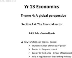Yr 13 Economics Theme 4: A global perspective - Cleeve Park School