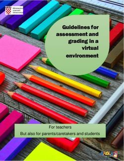 Guidelines for assessment and grading in a virtual environment - For teachers But also for parents/caretakers and students