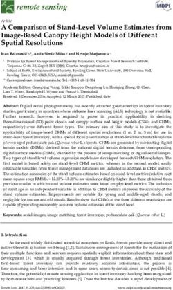 A Comparison of Stand-Level Volume Estimates from Image-Based Canopy Height Models of Different Spatial Resolutions - MDPI