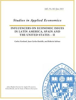 Studies in Applied Economics - INFLUENCERS ON ECONOMIC ISSUES IN LATIN AMERICA, SPAIN AND THE UNITED STATES - II