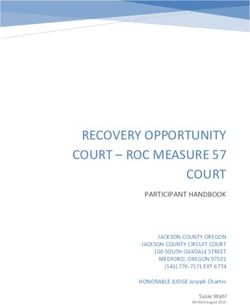 RECOVERY OPPORTUNITY COURT - ROC MEASURE 57 COURT - PARTICIPANT HANDBOOK JACKSON COUNTY OREGON JACKSON COUNTY CIRCUIT COURT 100 SOUTH OAKDALE ...