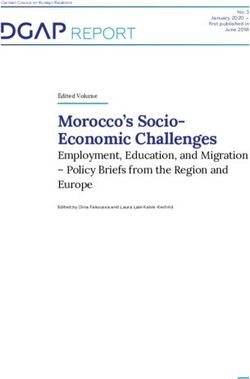 Morocco's Socio-Economic Challenges - Employment, Education, and Migration - Policy Briefs from the Region and Europe - DGAP Policy Brief