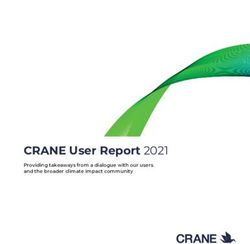 CRANE User Report 2021 - Providing takeaways from a dialogue with our users and the broader climate impact community - Prime Coalition