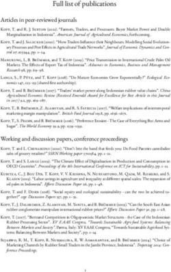 Full list of publications