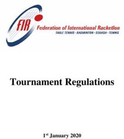 Tournament Regulations - 1st January 2020 - Racketlon.net