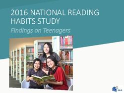 2016 NATIONAL READING HABITS STUDY - Findings on Teenagers - NLB
