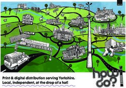 Print & digital distribution serving Yorkshire. Local, independent, at the drop of a hat! - Artwork by Glenn Hustler ...