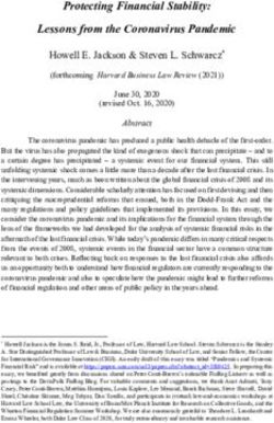 Protecting Financial Stability: Lessons from the Coronavirus Pandemic