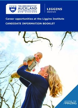 Career opportunities at the Liggins Institute - CANDIDATE INFORMATION BOOKLET