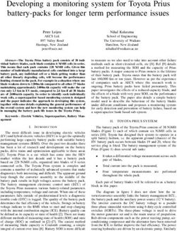 Developing a monitoring system for Toyota Prius battery-packs for longer term performance issues