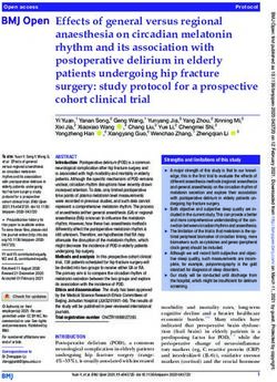 Effects of general versus regional anaesthesia on circadian melatonin rhythm and its association with postoperative delirium in elderly patients ...