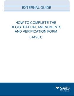 EXTERNAL GUIDE HOW TO COMPLETE THE REGISTRATION, AMENDMENTS AND VERIFICATION FORM (RAV01) - Sars
