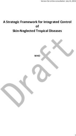 A Strategic Framework for Integrated Control of - Skin-Neglected Tropical Diseases WHO